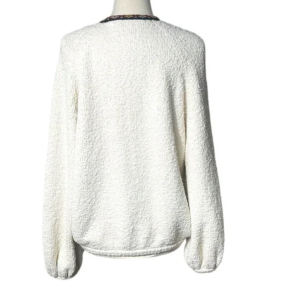 Free People Two Faced Embroidered Jacket in Ivory SZ L - Picture 11 of 14